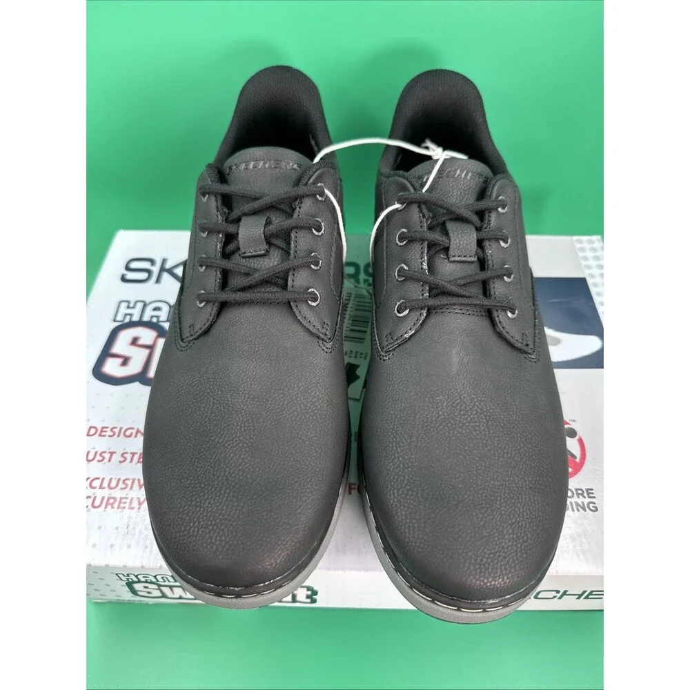 Skechers Hands Free Swift Fit Men’s 8.5 Black Waterproof Casual Lace Sneakers